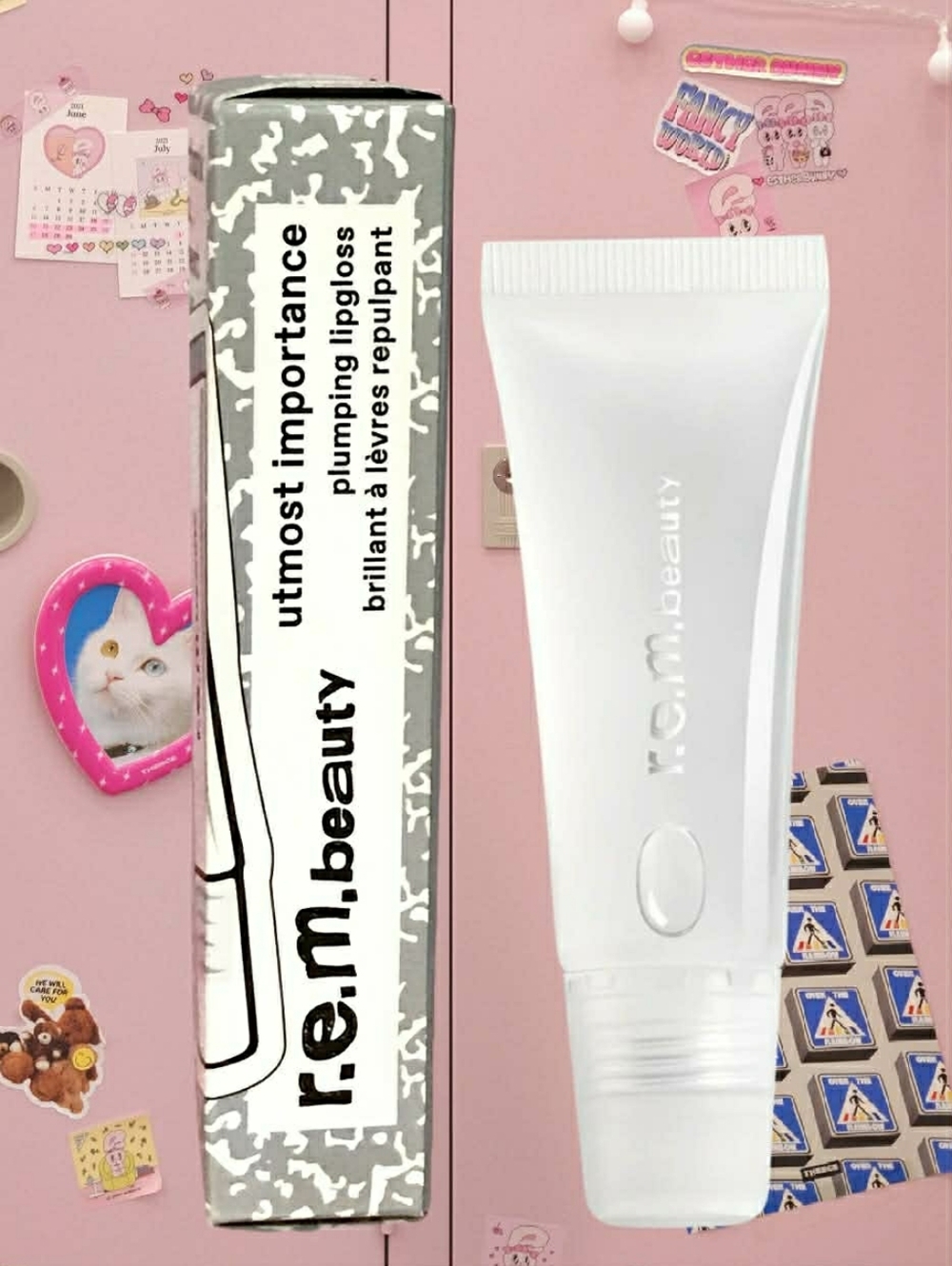 REM Beauty Plumping Lip Gloss JUMBO SIZE in Utmost Importance (clear) *BNIB